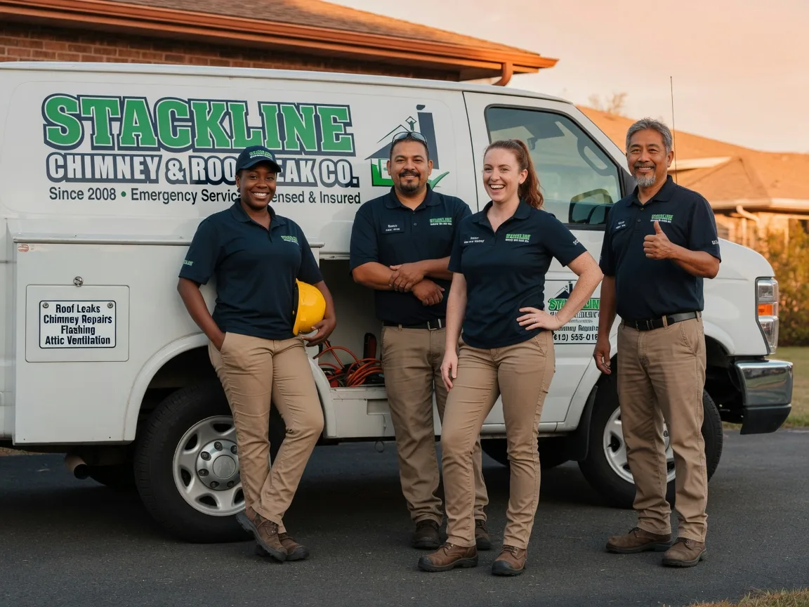 Chimney flashing repair company in Dacoma, OK